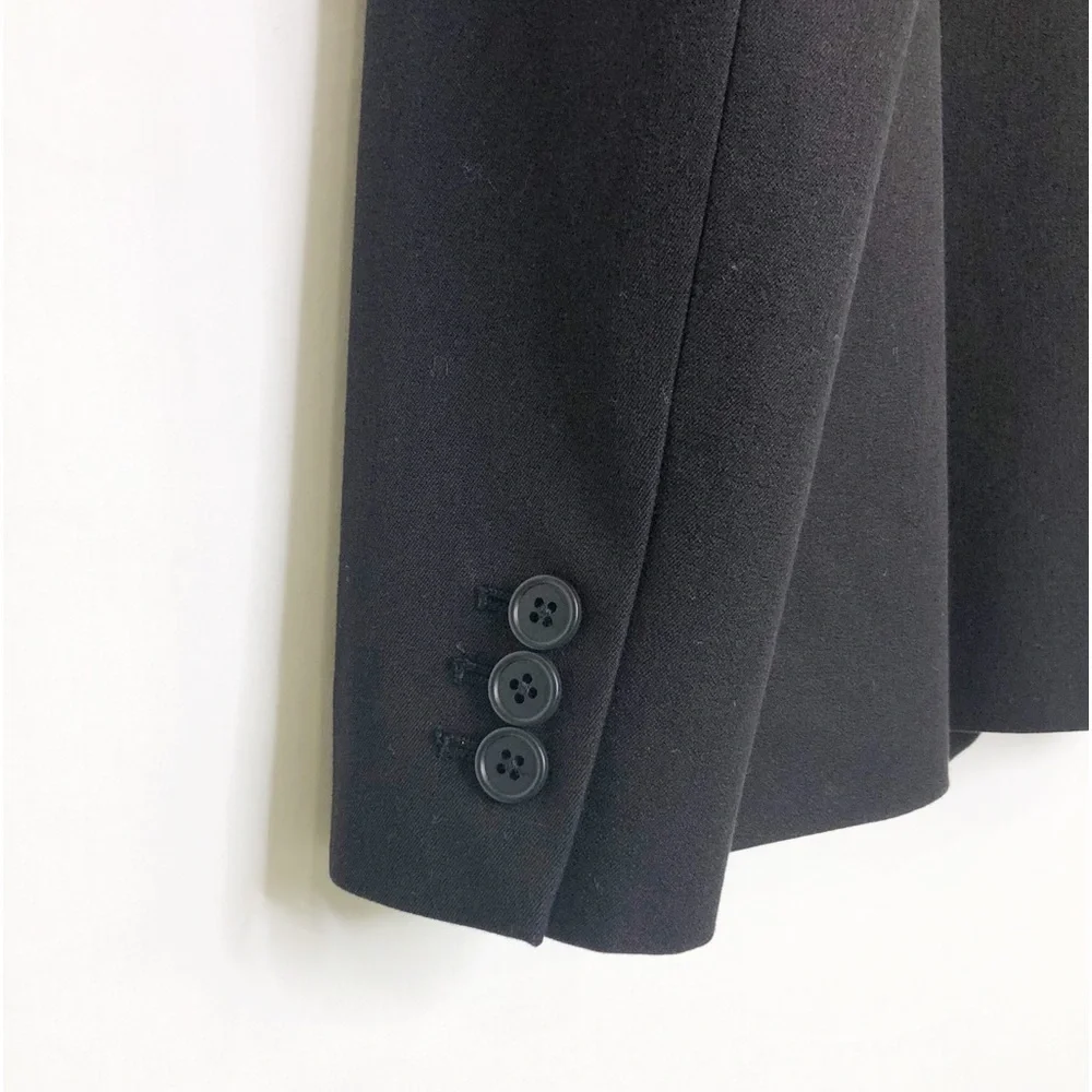 J.Crew BI Stretch black, one button closure blazer